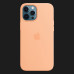 Оригінальний чохол Apple Silicone Case with MagSafe для iPhone 12 Pro Max (Cantaloupe) (MK073)